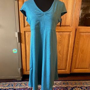 Toad&Co Rosemarie casual dress teal size L